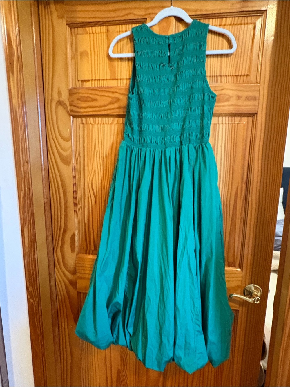 Madewell Smocked Sana Midi Dress - Picture 4 of 5